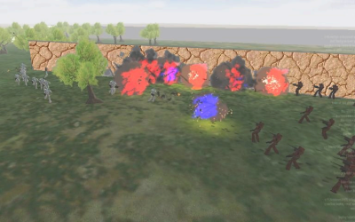 Screenshot of the game in battle mode (detail)
